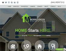 Tablet Screenshot of morrisgreenproperties.com